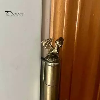 3 шт. головка петли украшение для дома магнитные головки петли ретро мышка туман собака форма петли колпачки дверная петля верхняя часть садовые украшения принадлежности F золотистый