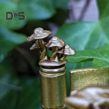 3 шт. головка петли украшение для дома магнитные головки петли ретро мышка туман собака форма петли колпачки дверная петля верхняя часть садовые украшения принадлежности C золотистый