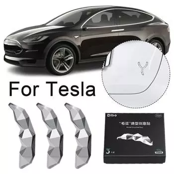 3 шт. горох модный металлический автомобильный наружный декоративный хвостовой ярлык автомобильный логотип автомобильный хвост индивидуальное украшение 3D наклейка для Tesla