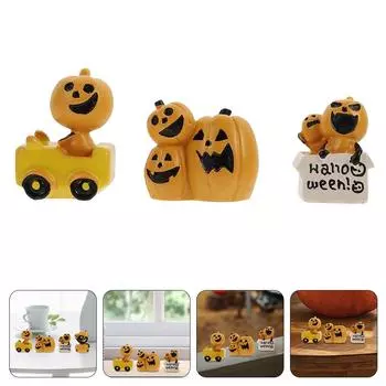 3 шт. Хэллоуин тыква украшение для дома миниатюрные украшения имитация 4.5X3X2CM