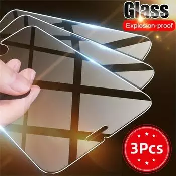 3 шт. HD прозрачное закаленное стекло для iPhone 7 8 SE 2 3 2020 2022 SE2 SE3 Защитная пленка для экрана телефона iPhone 7 Plus 8 6 6s Plus 5 5S 5C SE Стеклянная пленка For iPhone 6 Plus/6S Plus чистый