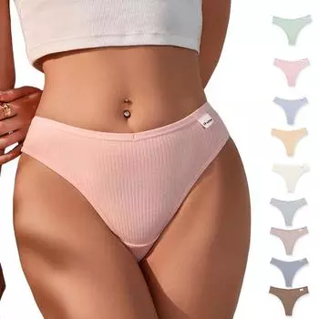 3 шт. хлопковые трусики для женщин, трусики со средней талией, дышащие, удобные, женские трусы, сексуальные трусы с высокоэластичной тканью, женские футболки большого размера S (45-60 kg) серый