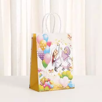 3 шт. Художественная бумага Сделай сам Рамадан Конфетный пакет Печенье Шоколад Ид аль-Фитр Домашний подарочный пакет Праздничные принадлежности для вечеринки