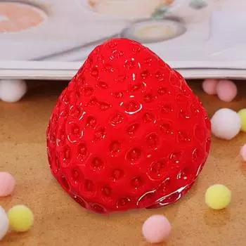 3 шт. Игрушки для выжимания клубники Экологичные Без запаха Реалистичные Портативные Забавные Новинки Ручной Работы Клубника