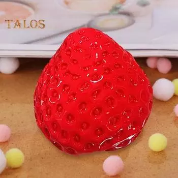 3 шт. Игрушки-игрушки в виде клубники, экологически чистые, без запаха, реалистичные, портативные, забавные, новинка, сделанные вручную, игрушки-игрушки в виде клубники 3pcs