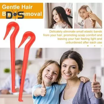 3 шт. Инструмент для снятия резинок, безболезненный, без повреждения волос, эластичный резак для волос, для детей, девочек и женщин, одноразовый держатель для хвостиков, режущие инструменты оранжевый