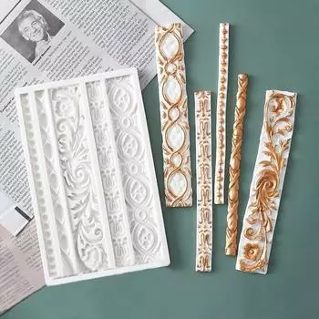 3 шт., инструмент для выпечки, форма для тиснения, серая форма для украшения торта, шоколада, форма для выпечки