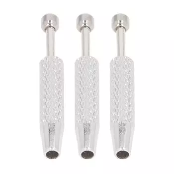 3 шт., инструмент для захвата шариков для пирсинга, короткие противоскользящие 4-зубчатые пинцеты с алмазными когтями для крошечных предметов