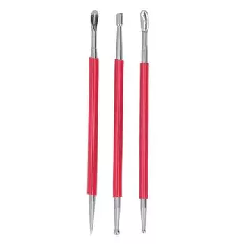 3 шт. Инструменты для моделирования из кожи из нержавеющей стали DIY Кожаные инструменты для прессования кожи Rub Edge