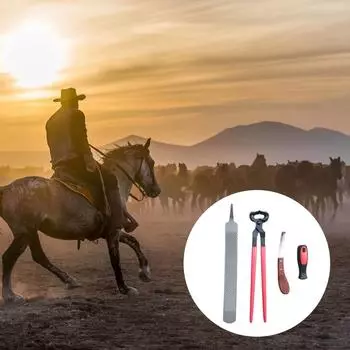 3 шт., инструменты для обрезки копыт, пилочка для копыт с набором ручек