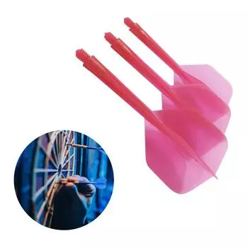 3 шт. интегрированных оперения и стержни для дротиков 2BA Soft Screw In-One Dart Flight Anti-Drop Прочный для игры в помещении и на открытом воздухе белый