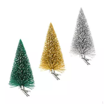 3 шт. искусственная новогодняя елка с зажимом снежные деревья для витрины магазина