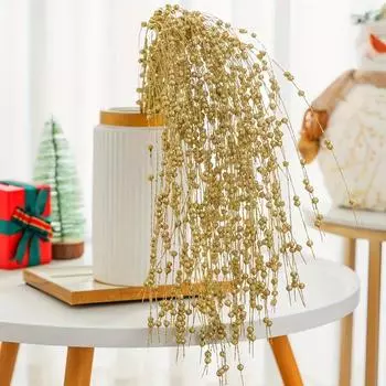 3 шт. Искусственное имитационное растение DIY поделки Рождественская ветка ивы имитация растения поддельные рождественские ягоды украшение для дома 98 см 3pcs