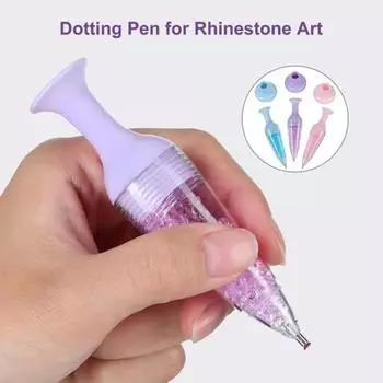 3 шт. Искусственные алмазные художественные ручки эргономичный художественный инструмент со стразами в форме вазы инструмент для нанесения точек ручка A