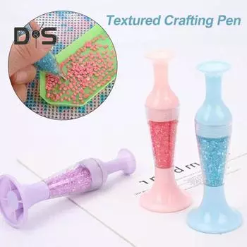 3 шт., искусственные алмазные ручки для искусства, эргономичный инструмент для искусства со стразами, в форме вазы, ручка для нанесения точек для самостоятельного создания искусственных алмазных рисунков для дизайна ногтей A