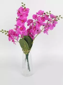3 шт. искусственные цветы искусственный цветок фаленопсис орхидея пластиковые цветы для украшения дома сцена макет цветочная композиция фиолетовый