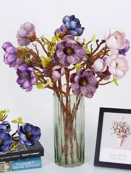 3 шт. искусственных цветов магнолии цветок EVA для реквизита для фотосъемки свадьбы в помещении на открытом воздухе дома украшения гостиной шампанского