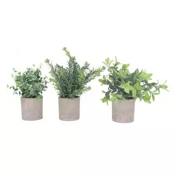 3 шт. искусственных горшечных растений, декоративные искусственные эвкалиптовые растения в горшках для рабочего стола в офисе