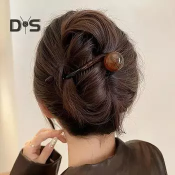 3 шт., искусственный жемчуг, банан, заколка для волос во французском стиле, тонкая густая, заколка-коготь, винтажная нескользящая заколка для хвоста, аксессуары для волос для женщин и девочек D