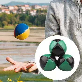 3 шт. из искусственной кожи, мяч для жонглирования, игрушка для ручного метания, удобный мягкий прочный забавный бросок для