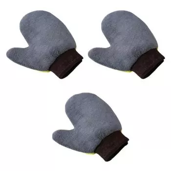 3 шт. износостойкая варежка для чистки автомобиля, двусторонняя, инструмент для чистки автомобиля, детализация, мойка Car Wash Gloves