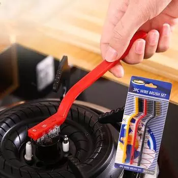 3 шт. Эффективные щетки для удаления масляных пятен с газовой плиты, нейлоновые/медные/железные щетки для чистки кухни