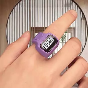 3 шт. Электронный счетчик-кольцо со светодиодной подсветкой, 5-значный счетчик цифр, ЖК-цифровой дисплей, ручной кликер, сбрасываемый мини-счетчик A