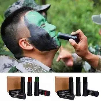 3 шт., камуфляжный масляный пигмент для лица, устойчивый к поту, экологически чистый пигмент для макияжа для кемпинга, тимбилдинга