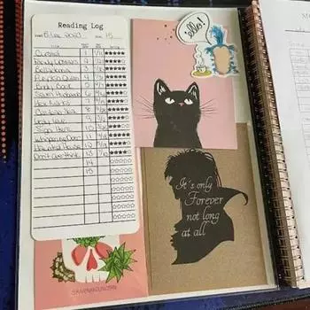 3 шт., канцелярские закладки, плавное написание, список для чтения, закладка, трекер книг для записи заметок для чтения 3pcs