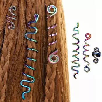 3 шт. кельтский узел викинг бусины спираль змея дреды бусины волосы косички кольца для женщин девочек