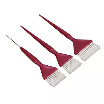 3 шт. Кисть для окрашивания волос с нескользящей ручкой, удобная для рук, кисть для окрашивания волос для салона красоты и дома