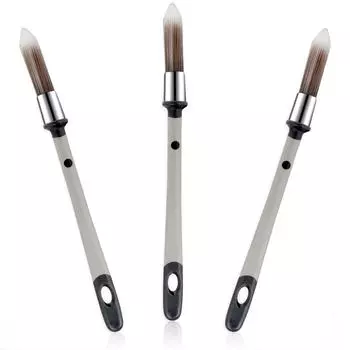 3 шт. Кисти для покраски стен 0,37 дюйма, маленькая кисть для покраски, кисти для отделки краев, инструмент для покраски плинтусов, мебели, углов стен дома