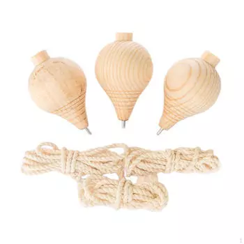 3 шт. классических деревянных тромпоса с прочным стальным наконечником для развития моторики, резные деревянные верхушки для