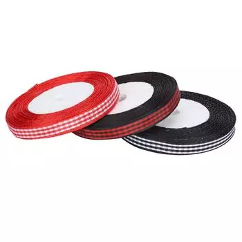 3 шт. клетчатая лента в клетку ткань праздничная подарочная упаковка рождественские поделки украшения