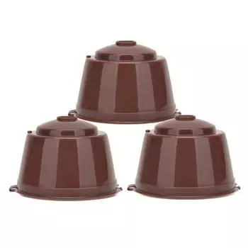 3 шт., кофейная капсула, чашка-фильтр, многоразовая, подходит для Dolce Gusto Nespresso с ложкой, щеткой, фильтры для кухонных аксессуаров, чашка для капсул белый