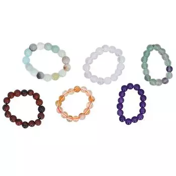 3 шт. хрустальные кольца с бусинами диаметром 0,16 дюйма водонепроницаемые эластичные кольца с бусинами для снятия беспокойства Type 1