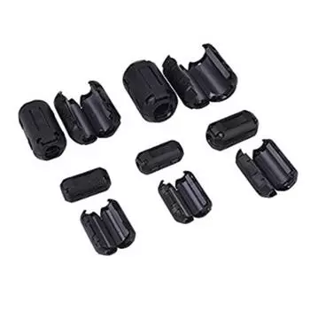 3 шт. кольцевой сердечник ферритовый зажим дроссельная катушка Emi Rfi шумовой фильтр зажим защелкивающийся кабель