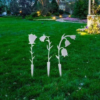 3 шт. Колья для цветочных горшков Садовый кол для ландыша для растений белый