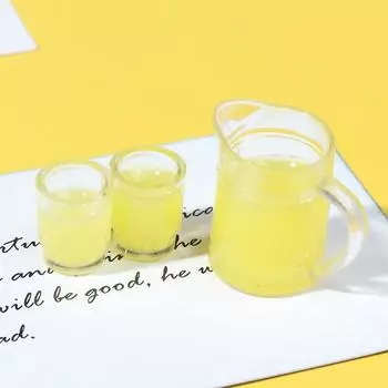 3 шт./компл. 1:12 бутылок сока для кукольного домика + 2 чашки Кукольные кухонные принадлежности