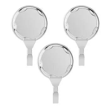 3 шт./компл. ABS настенный держатель для полотенец с присоской для ванной комнаты и кухни