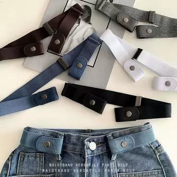 3 шт./компл. эластичные ремни без пряжки, регулируемые пояса для женщин и мужчин, легко надеваемые невидимые эластичные ремни для джинсов и брюк Waist 66-100cm