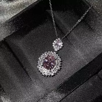 3 шт./компл. элегантное роскошное циркониевое ожерелье серьги кольцо для женщин девочек вечеринка свадьба невеста комплект ювелирных изделий подарки синий