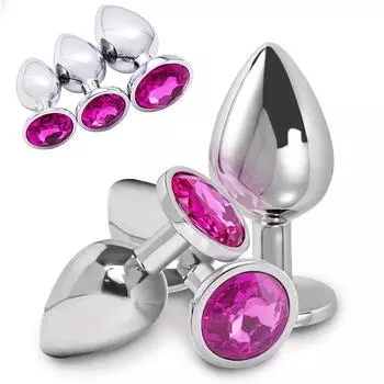 3 шт./компл. Анальная пробка из нержавеющей стали, анальная пробка, стимулятор, анальные секс-игрушки, массажер простаты, дилдо