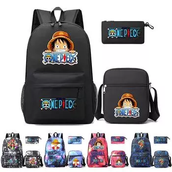 3 шт./компл. аниме цельный рюкзак с наплечной сумкой пенал для мальчика и девочки школьная сумка женская дорожная сумка Mochila