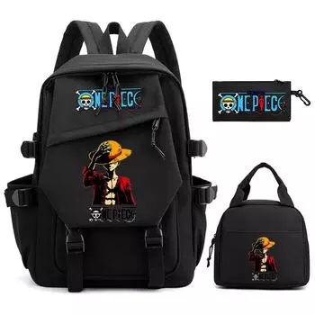 3 шт./компл. аниме цельный рюкзак с сумкой для обеда пенал сумка для девочки мальчика подростка школьный рюкзак водонепроницаемый рюкзак для мужчин и женщин дорожная сумка для отдыха на открытом воздухе
