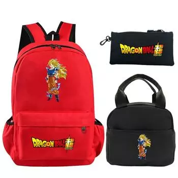 3 шт./компл. аниме Dragon Ball водонепроницаемый пенал сумка большая емкость пенал принадлежности канцелярские принадлежности школьный пенал для детей подарки рюкзак Mochila