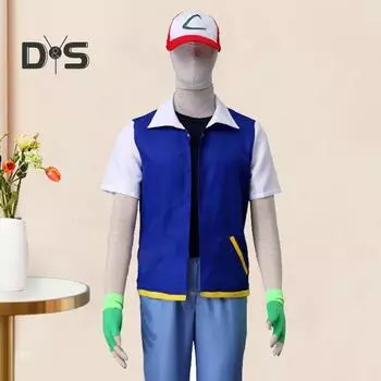 3 шт./компл. аниме-костюм для ролевых игр, куртка, перчатки, шляпа, комплект повседневной одежды, вечеринки, фестивали XXL Sets