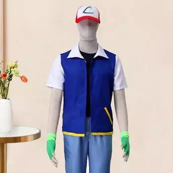 3 шт./компл. аниме-костюм для ролевых игр, куртка, перчатки, шляпа, комплект повседневной одежды, вечеринки, фестивали XXL Sets