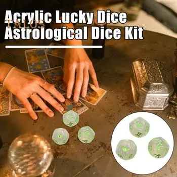3 шт./компл., астрологические кости, 12-гранные двенадцать созвездий, знаки зодиака, блестящие акриловые игральные кости, игральные кости, карты Таро, аксессуары для игры в гадание темно-фиолетового