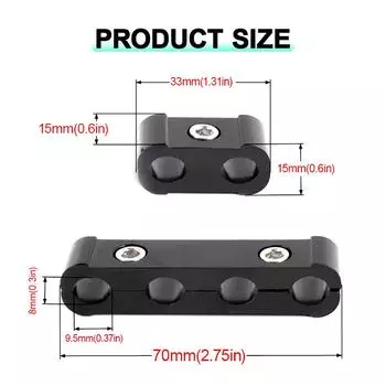 3 шт./компл. автомобильный зажим для электрического провода свечи зажигания 8 мм/9 мм/10 мм разделительная линия зажим для кабеля зажигания аксессуары для автомобильного декора чёрный